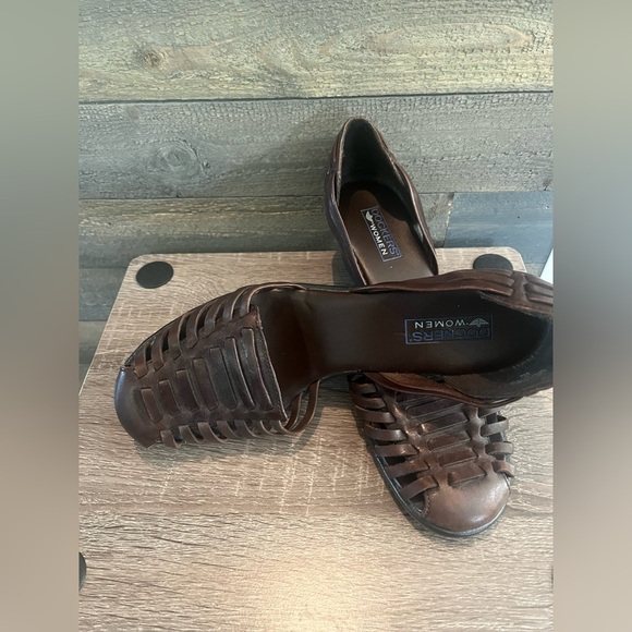 Dockers Women’s “Dkanak” Brown Leather‎ Wedge Heels Size 9M - Picture 8 of 11